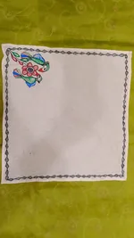 Pure Nepali cotton hanky Mithila panting art 13 thumbnail
