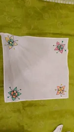 Pure Nepali cotton hanky Mithila panting art 17 thumbnail
