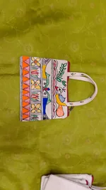 Pure small canvas, cotton ladies bag thumbnail