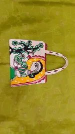 Pure canvas cotton small bag Mithila Panting Art thumbnail