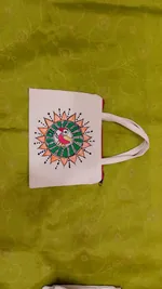 Pure canvas ,cotton small ladies purse bag thumb 1