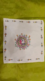 Pure Nepali cotton hanky Mithila panting art 50 thumbnail